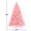 Lucktree Unlit Artificial Christmas Tree, 100% New PVC Material, Xmas Tree for Indoor and Outdoor Decoration - LucktreeUS