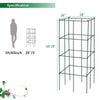 Lucktree Pack of 4 Plant Cage Support, Tomato Stakes and Cages (16''Lx 16''Wx 39''H (4 Pieces))