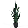Artificial Snake Plant, 36" Fake Sansevieria - LucktreeUS