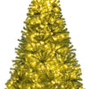 Lucktree 6FT | 7FT | 8FT Pre-Lit Remote Control Artificial Christmas Tree with Warm White LED Lights