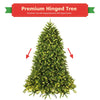 5ft Prelit Christmas Tree, Premium Hinged Artificial Fir Tree - LucktreeUS
