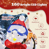 Lucktree 3-Piece Christmas Lighted Penguin Family Set Decoration