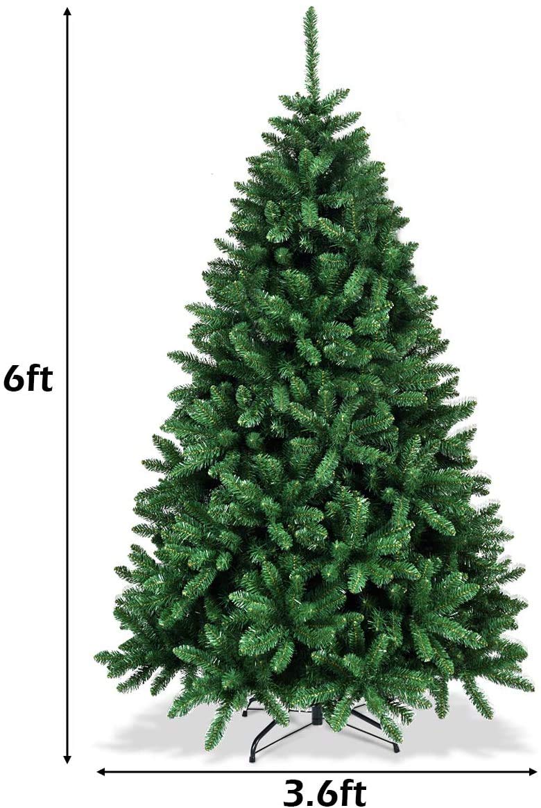 Artificial Douglas Christmas Tree Easy Assembly Xmas Tree for Indoor and Outdoor - LucktreeUS