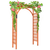 Lucktree 85in Wood Arbor Wedding Arch Garden Trellis Pergola Arbor