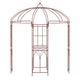 French Style Birdcage Garden Arbor, Heavy-Duty Metal Pergola Pavilion for Climbing Plants