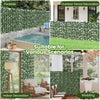 Faux Ivy Privacy Screen, Expandable Artificial Greenery Fence