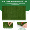 Realistic Artificial Turf Grass, 6 x 10 FT Artificial Synthetic Fake Grass with Drainage