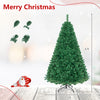 6 FT Artificial Christmas Tree Hinged Spruce with 650 Tips Foldable Metal Stand