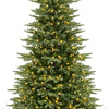 Lucktree 5ft / 6ft / 7ft Pre-Lit Artificial Christmas Tree with Lush PVC & PE Tips Warm White LED Lights