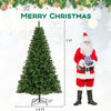 Lucktree Pre-Lit Artificial Christmas Tree with 7 Lighting Modes & Folding Metal Stand