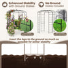 Birdcage Shape Gazebo, Garden Arch Trellis w/Hanging Hook for Climbing Plants