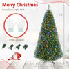 7/6/8 FT Pre-Lit Artificial Christmas Tree, Artificial Xmas Tree