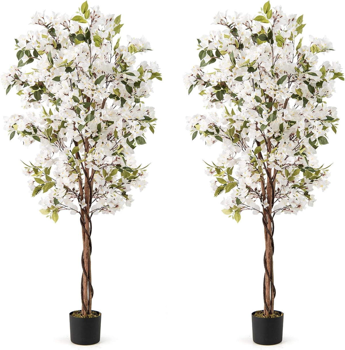Lucktree 6 FT Bougainvillea Artificial Tree Artificial Plants for Indoor Decor