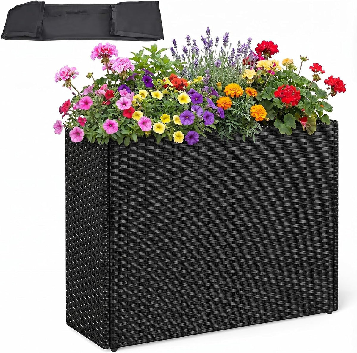 Lucktree Wicker Raised Garden Bed