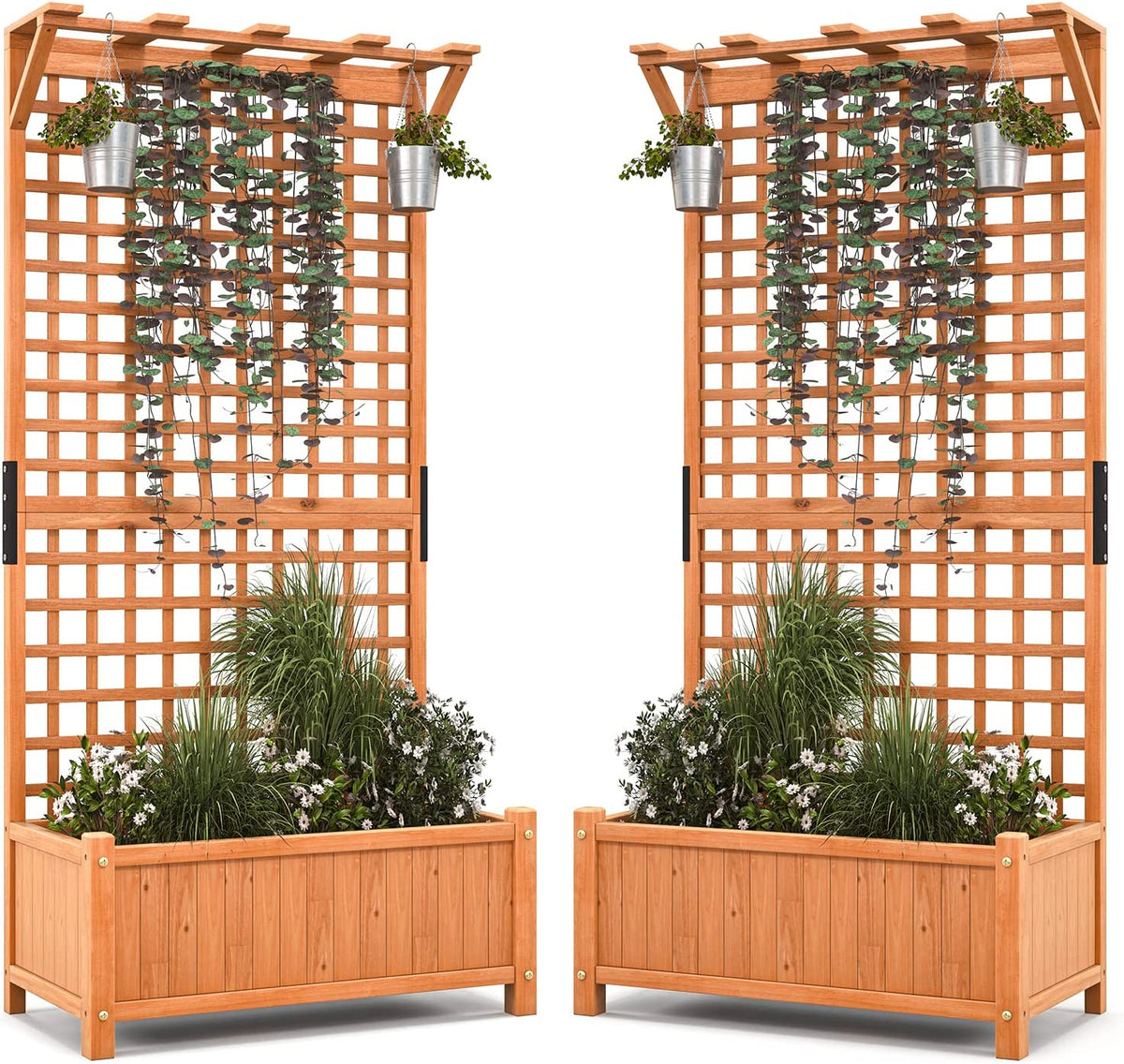 Planter Raised Bed with Trellis - Lucktree