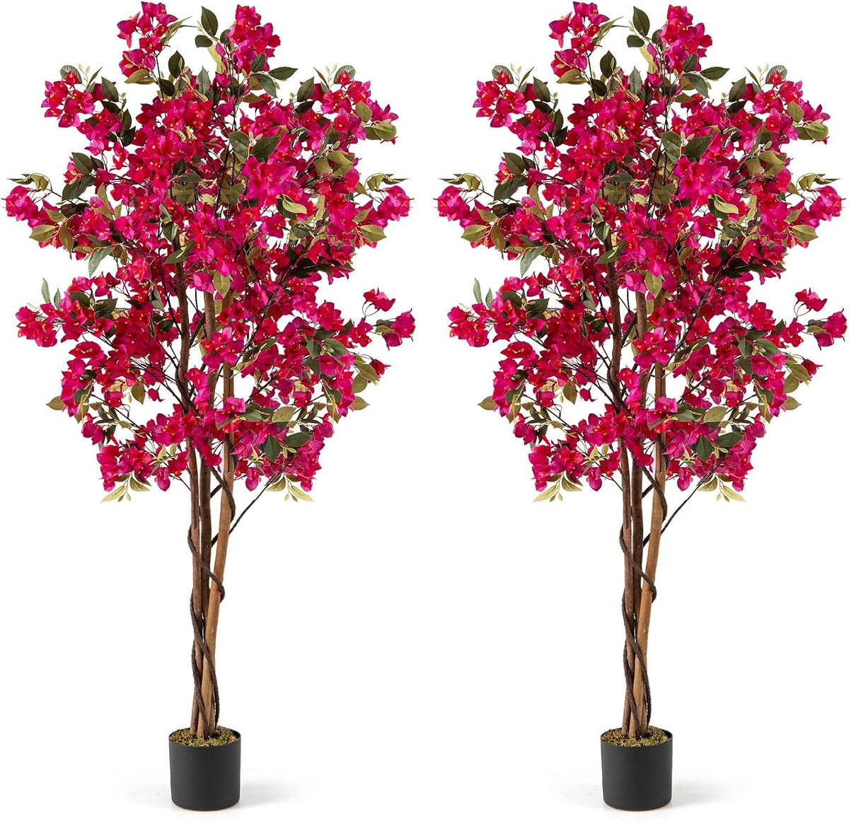 Lucktree 6 FT Bougainvillea Artificial Tree Artificial Plants for Indoor Decor