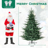 Lucktree 6FT / 7FT Pre-Lit Artificial Christmas Tree with PVC & PE Mixed Branch Tips