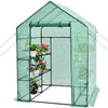 Walk-in Greenhouse, Gardening Plant Tent with Roll-Up Zippered Front Door
