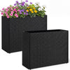 Lucktree Wicker Raised Garden Bed