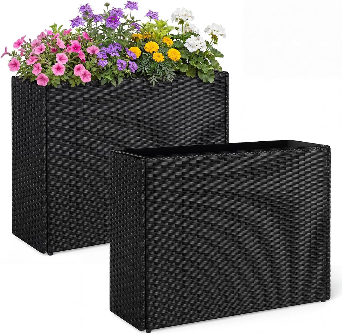 Lucktree Wicker Raised Garden Bed