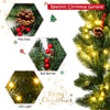 9FT Pre-lit Christmas Garland with 100 LED Lights - LucktreeUS