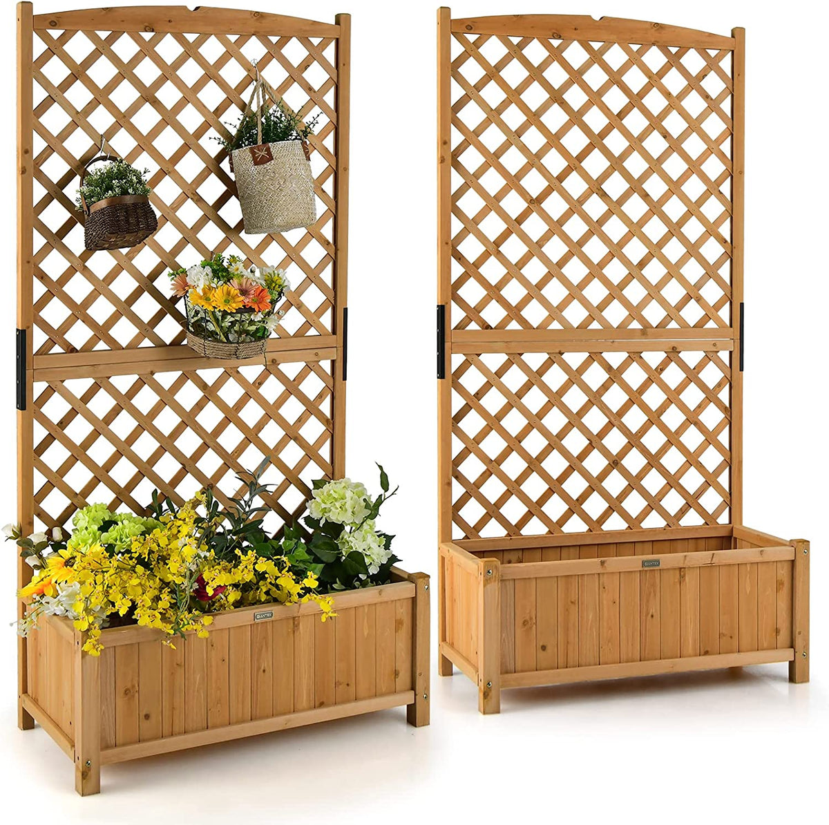 Planter Raised Bed with Trellis - Lucktree
