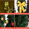 Pre-Lit Artificial Cactus Christmas Tree with LED Lights and Ball Ornaments -  Lucktree