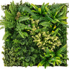 Lucktree 2 Pack Hanging Artificial Plants Panels, 20" x 20" Square Framed 3D Greenery Wall Art Decor