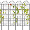 Lucktree 2 Pack Trellis for Climbing Plants Outdoor, 7 FT Tall Galvanized Steel Garden Trellis