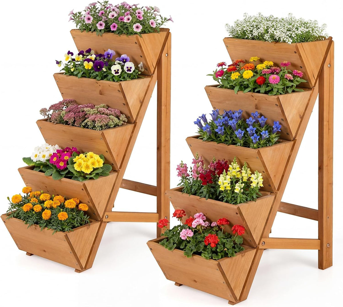 Lucktree 5-Tier Wooden Vertical Raised Garden Bed