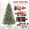 Lucktree 6ft / 7.5ft / 9ft Pre-Lit Artificial Christmas Tree with 360° Quick Power Connector
