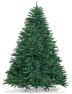 LuckTree Hinged Christmas Tree PVC Artificial Tree Home Holiday Décor w/Metal Stand (7.5 FT)