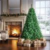 6 FT Artificial Christmas Tree Hinged Spruce with 650 Tips Foldable Metal Stand