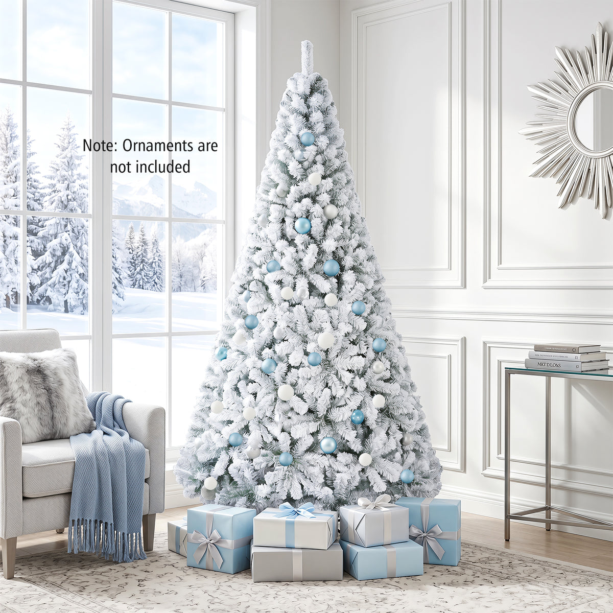 7.5 FT Snow Flocked Artificial Christmas Tree