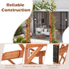 84.5" Wooden Garden Arch, Archway Arbor Trellis for Climbing Roses, Vines and Vegetables