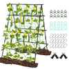 Garden Trellis for Climbing Vines, Outdoor Tomato & Cumber Trellis with A-Frame Support