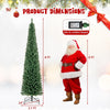 Lucktree Pre-Lit Slim Pencil Christmas Tree Slender Holiday Tree for Home Office Decoration