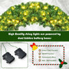 48" Pre-lit Cordless Artificial Christmas Wreath - LucktreeUS