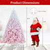 Lucktree Pink Gradient & White Snow Flocked Christmas Tree | Home Office Decoration