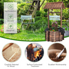 Lucktree Outdoor Wooden Wishing Well with Hanging Bucket