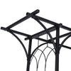 Lucktree Metal Garden Arch, Wedding Arbor for Ceremony, Pergola Arbor Garden Trellis for Various Climbing Plant