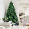 Artificial Douglas Christmas Tree, 7.5 Unlit Hinged Pine Tree with 2254 Branch Tips and Solid Metal Stand - LucktreeUS