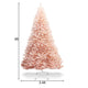 Artificial Pink Christmas Tree, 6ft/7ft Premium Unlit Hinged Spruce Full Tree - LucktreeUS