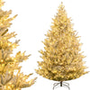 Lucktree 6FT / 7FT / 8FT Pre-Lit Snow Flocked Christmas Tree | Holiday Home Office Decoration