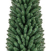 Lucktree 5ft / 6ft / 7ft / 8ft Artificial Skinny Xmas Tree with Quick Shape Technology