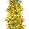 Lucktree Cashmere Christmas Tree with Pine Needles LED Lights with Bulb Cover
