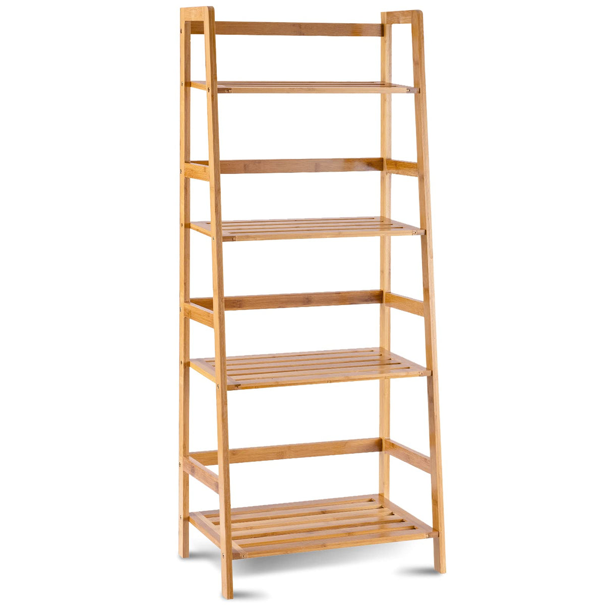 Lucktree 4-Tier Bamboo Plant Stand Flower Pots Holder Display Shelf, 47.5"