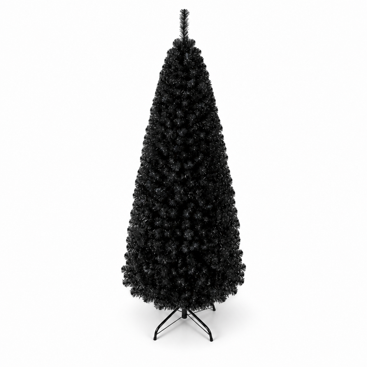 6ft Pencil Artificial Christmas Tree, Slim Christmas Tree with Metal Stand
