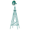 8ft Steel Windmill, Farmhouse Windmill Decoration with Directional Vane