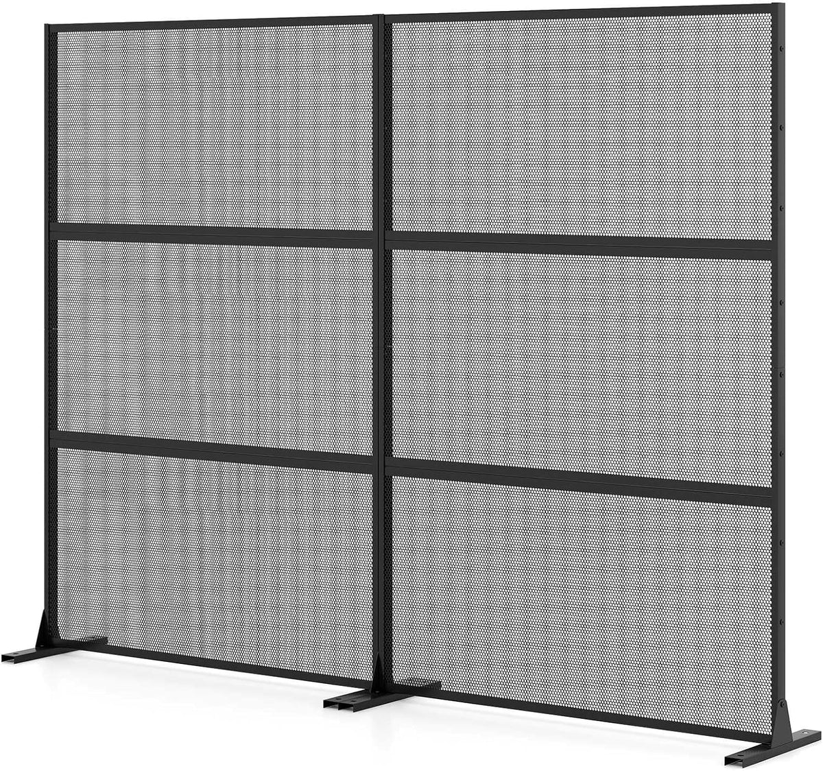 Lucktree Metal Privacy Screen with Expansion Bolts and Connection Screws